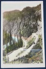 Switch Back Road, Yoho National Park, Canada Postcard 1947 RPPC picture