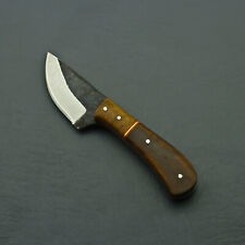 CUSTOM HAND FORGED RAILROAD SPIKE SKINNING HUNTING CAMPING KNIFE WITH SHEATH picture