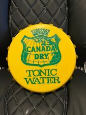Vintage Canada Dry Yellow Plastic Bottle Cap Tray Tonic Water Mixer Soda picture