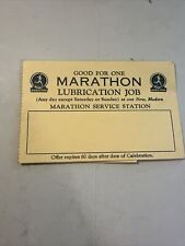 Vintage Marathon Oil Advertisement Running Man   picture
