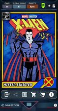 DIGITAL Topps Marvel Collect 97 XMen Retro Tilt 2nd Printing Mister Sinister picture