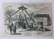 1880 magazine engraving ~ COTTON PRESS in South Carolina picture