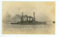 USS OHIO- US NAVY-MILITARY-RPPC-AZO-(1918-1930)-(#111-22) picture