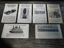 Vintage O.B.R. Transportation Series Whiskey Bottle Cards Inserts 1-2-3-4-5 or 6 picture