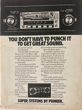 1979 Pioneer Car Stereo Radio KE-2000 Super Tuner Print Ad picture