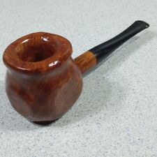 Unique - Giant Bowl Briar Pot Shape Straight Pipe - Unsmoked - picture