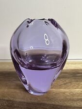 Vintage Bohemia Zelezny Brod Miloslav Klinger Neodymium Alexandrite Glass Vase picture