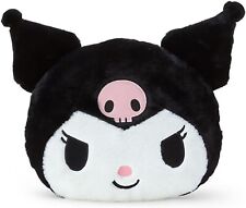 Sanrio Character Kuromi Face Shaped Cushion S Stuffed Toy Plush Doll New Japan picture