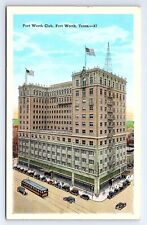 Postcard Fort Worth Club Building Forth Worth Texas EC Kropp Co. picture