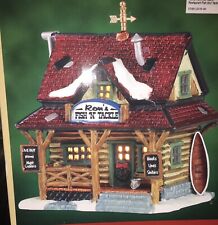 Lemax Ron's Fish N’ Tackle Porcelain Lighted Building 2001 Retired #15583 NEW picture