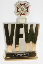 Vtg Ezra Brooks VFW Heritage China 24Kt gold decorated Decanter 1974 empty picture