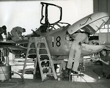 1964 RAF MECHANICS Perform Maintenance on VAMPIRE JET FIGHTER  (222-N) picture
