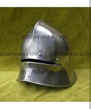 Antique Handmade18GA SCA LARP German Sallet Helmet Medieval Costume Armor Helmet picture