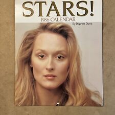 STARS 1986 Photo Calendar By Daphne Davis - Meryl Streep Cover picture