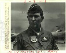 1986 Press Photo Alvin Callender Naval Air Commander Brig. General J.J. Hourin picture