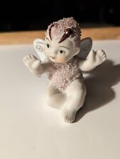 Vintage Japan Bisque Sugar Baby Pixie Fairy  Butterfly Pink picture