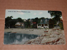 BRANFORD CT - 1914 POSTCARD - SCENE AT SHORT BEACH picture