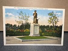 1875 Minute Man On Battle Lawn Concord Mass Postcard 22054 100th Anniversary picture