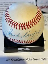Sandy Koufax HOF Dodgers Signed MLB Giamatti Baseball PSA/DNA AUTO w/Cube picture