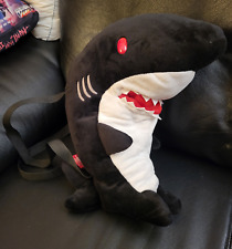 Gloomy Bloody Bear Backpack Bag Shark black Plush Soft Stuffed Toy Taito Rare picture