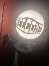 Rare Vintage Globe Shaped Welcome Light picture