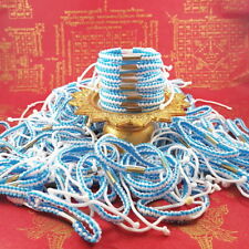 50 pcs SAI SIN Bracelet Buddhism Blue White Color Cord Thai Amulet Wealth Rich picture