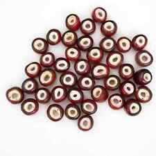 Lot of 41 Antique Venetian White Heart Red Trade Beads picture
