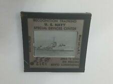 1053 PHOTO GLASS SLIDE PLANE/SHIP Military EMERGENCY CLASS DD 1947 1312 picture