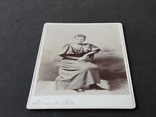 1890’s-Pretty Fashionable Woman-Cabinet Card Photo by Fitz & Co. Art Studio. picture