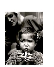 LG24 1991 Orig Photo CHILD VICTIM OF AIDS CRISIS TAKES HIS AZT RETROVIR MEDICINE picture