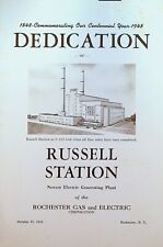 RGE Russell Station Dedication Program 1948 Rochester Gas & Electric picture