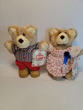  Wendy's Furskins Boone & Hattie Plush Bears Holiday Promo 1986 Vintage  7