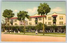 1940's GENEVA HOTEL DAYTONA BEACH FLORIDA FL VINTAGE LINEN POSTCARD picture