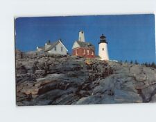Postcard Pemaquid Point Lighthouse Bristol Maine USA picture