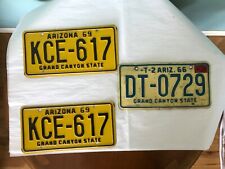 Lot 3 Vintage 1969 & 1962  Arizona License Plates Grand Canyon State  picture