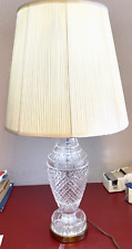 Large Vintage Waterford Crystal table lamp With  Original Pineapple Finial picture