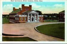 Vintage postcard Boy's Gymnasium, Milton Academy, Milton MA Linen Unposted Mass picture