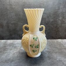 Vintage Belleek Panel Vase - Shamrock - 6th Green Mark 1965-1980 picture