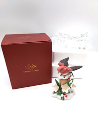 NOS 2011 LENOX CHRISTMAS PURPLE FINCH RARE LIMITED COMPLETE NEW IN BOX FIGURINE  picture