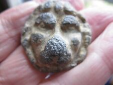 DETECTING FINDS REVOLUTIONARY WAR LARGE LIONS HEAD LEAD MOUNT 30MM30MM 70+ GRAMS picture