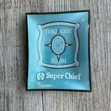 Super Chief Santa Fe Turquoise Room Dish Glass picture