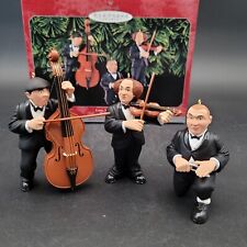 Vintage Hallmark Three 3 Stooges Christmas Ornament Larry Moe & Curly Musicians picture