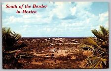 South Border Mexico Birds Eye View Bienvenidos Land Enchantment VNG UNP Postcard picture