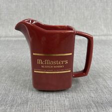 Vintage *RARE* McMaster's Scotch Barware Ceramic Pitcher Pub Jug Advertising picture