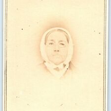 c1860s New Brunswick, NJ Cute Old Woman Spectacles CDV Photo Card D Clark H30 picture