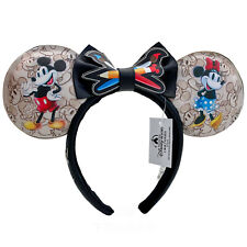 Disney Parks Mickey Minnie 100th Anniversary Sketchbook Ears Loungefly Headband picture