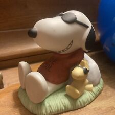 Snoopy Joe Cool and Woodstock  Peanuts Ceramic Figurine Westland Giftware #8221  picture