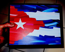 CUBAN Supreme Flag Travel Humidor- Holds 20 Cigars, Art by Charlie Turano 3 picture