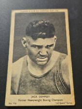 BOXING : A&BC GUM  1954 trade card : JACK DEMPSEY All Sports picture
