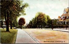 North Main Street looking at Court House Greensburg PA Postcard picture